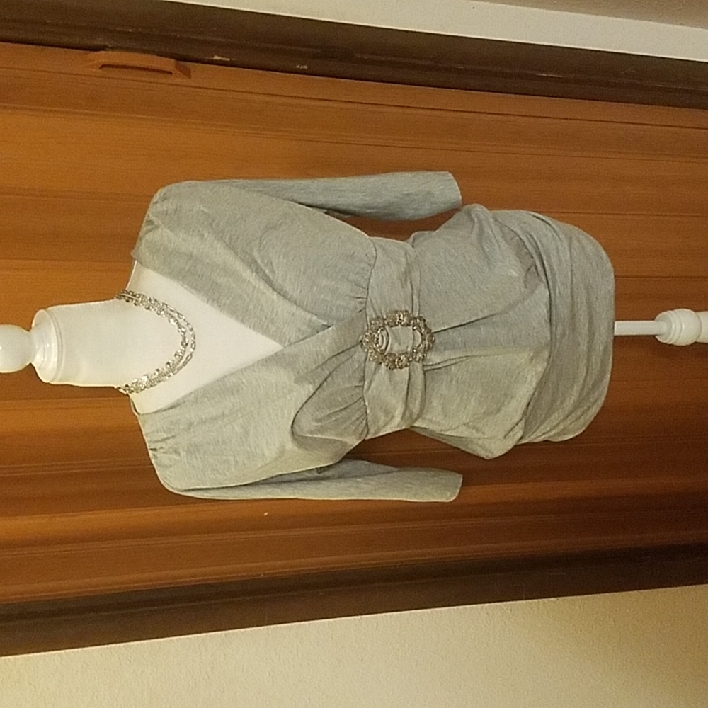 JOTA GREY PLUS SIZE TOP